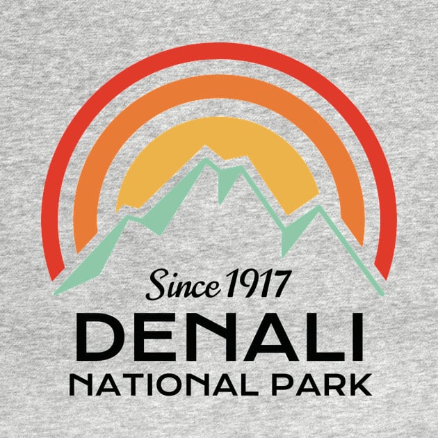 Denali National Park Retro Sticker by roamfree